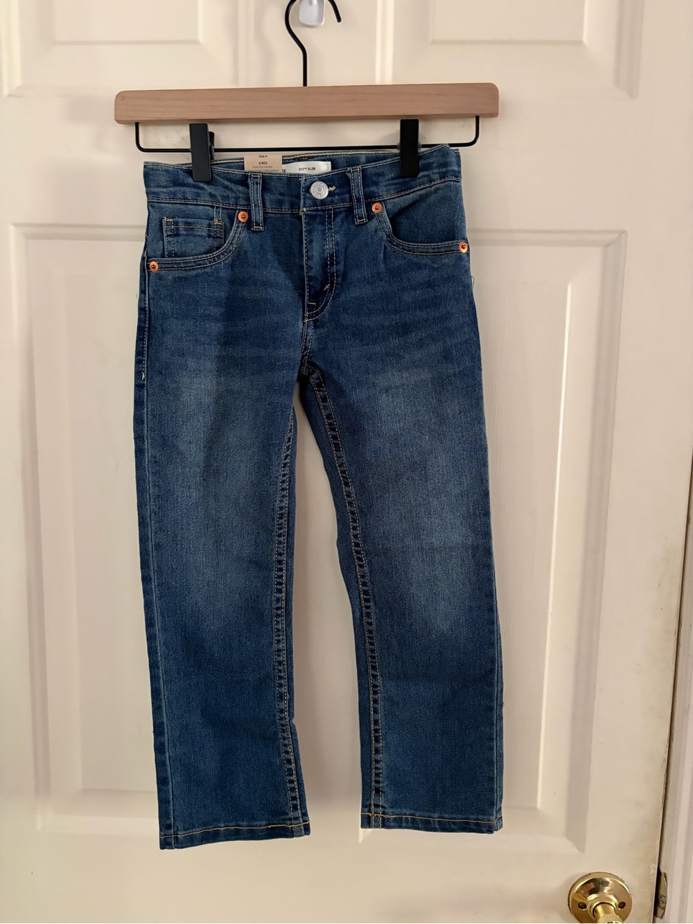 Levi's Boy’s 511 Slim Straight-Leg Jeans Size 6